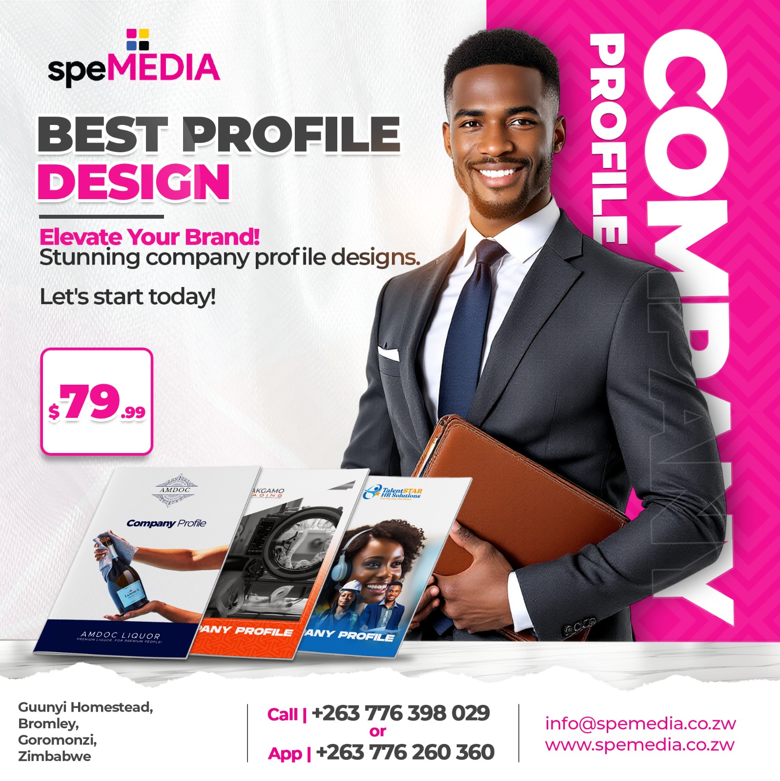 speMEDIA Company Profile Design