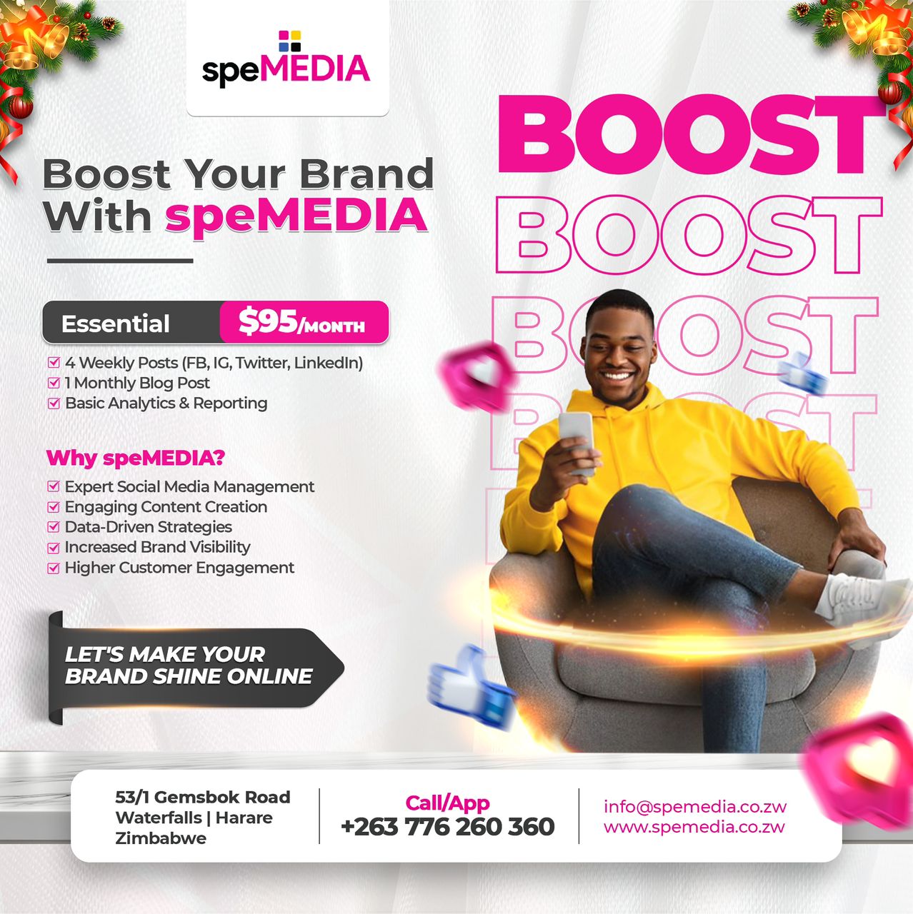 speMEDIA Social Media Marketing Flyer speMEDIA Social Media Marketing Flyer